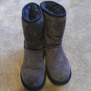 Ugg Classic Short Boots Swarovski Crystal Bows Blue 1006698 Women size Euro 36